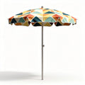 Sonnenschirm mit geometrischem design aus polyester 200 x 200 x 250cm